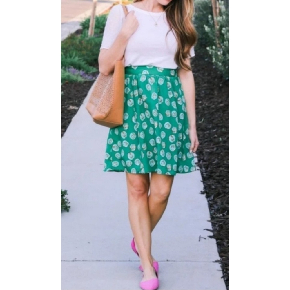 The Limited Polka Dot A-Line Skirt
